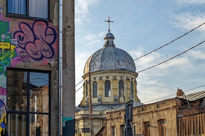 Alternative walking tour New Tiflis and backstreets - St. Peter & Paul Roman Catholic Church: baroque details and a papal visit