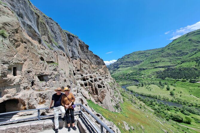Borjomi - Vardzia • Private 2-Day Escape - Uplistsikhe Cave Town: Ancient Rock Carvings on Uneven Ground