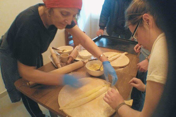 Cook True Ajarian Khachapuri and Khinkali in Highlanders Style - Drinks and meal time: homemade wine and a sit-down lunch
