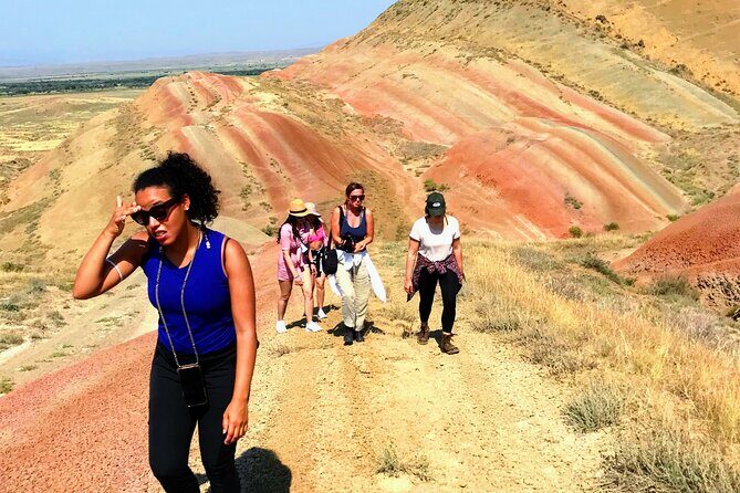 David Gareji and Real Rainbow Mountains Off-Road adventure + hike - Kapatadze Lake finish: salt, sky, and quick photo magic