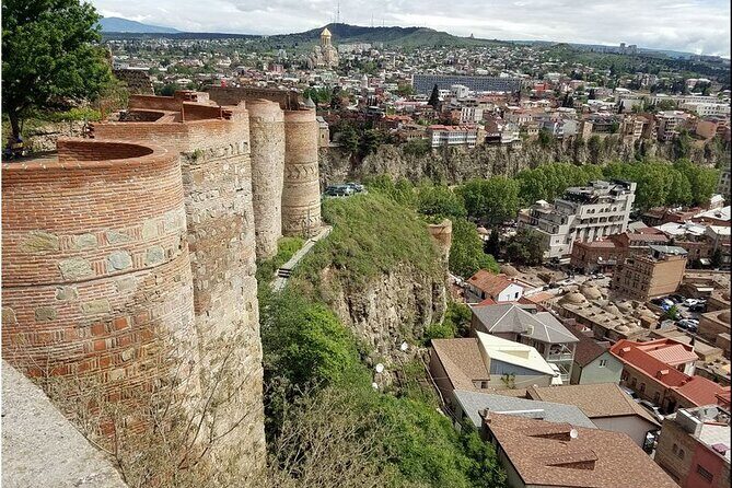 Day Tour Tbilisi - Mtskheta - Jvari - Chronicles of Georgia Monument-Tbilisi - Narikala Fortress: cable car views without the hard climb