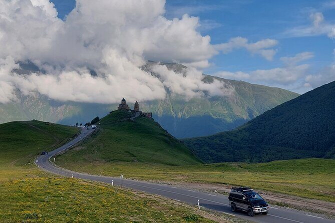 From Tbilisi: Kazbegi Ananuri Gudauri and Trusso Valley by 4x4 - Aragvi River: The Black-and-White Water Effect