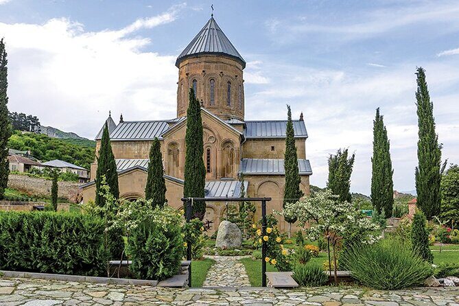 Group Day Tour of Mtskheta,Jvari,Samtavro - Stop 2: Svetitskhoveli Cathedral, art, and the Robe of Christ legend