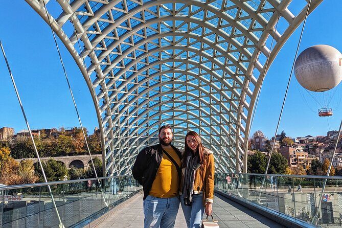 Instagrammable sites of Tbilisi private tour - Kaleidoscope courtyard on Betlemi Street: stained glass that eats the camera