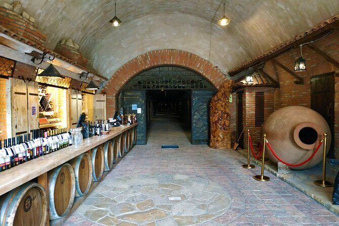 Kakheti Wine Tour with 20+ Wine Tastings & Qvevri Masterclass - KTW: tasting from stainless steel and brandy from oak