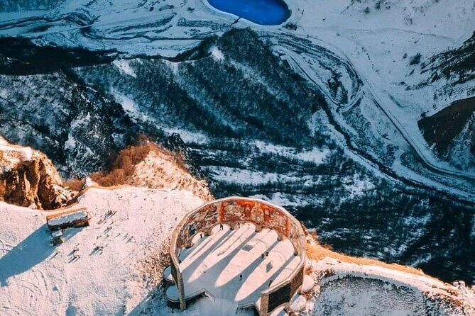 KAZBEGI GUDAURI ANANURI One day group tour From Tbilisi! - Zhinvali Water Reservoir: quick pictures, big scenery energy
