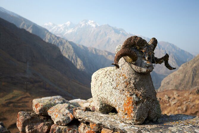 Private day trip to the Caucasus mountains and the Russian border - Stop 1: Ananuri Fortress Ensemble and the Jhinvali Reservoir views
