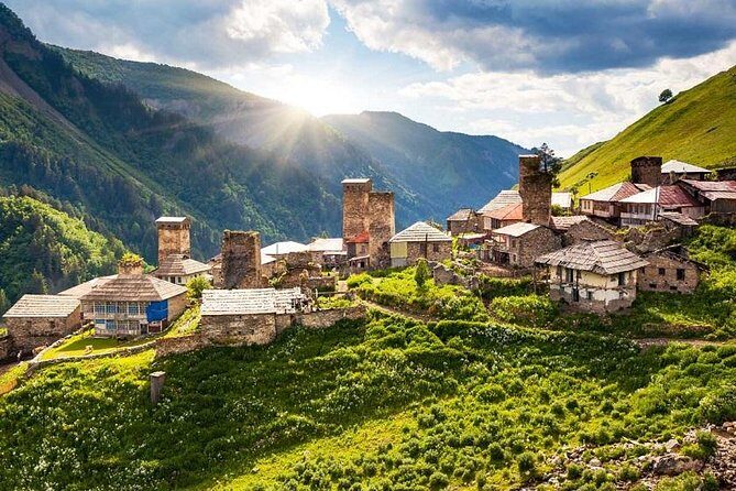 Private tour to Mestia - Ushguli - Svaneti - the magical mountains - Day 2: Dadiani Palace gardens, Inguri Dam, then Mestia’s tower life